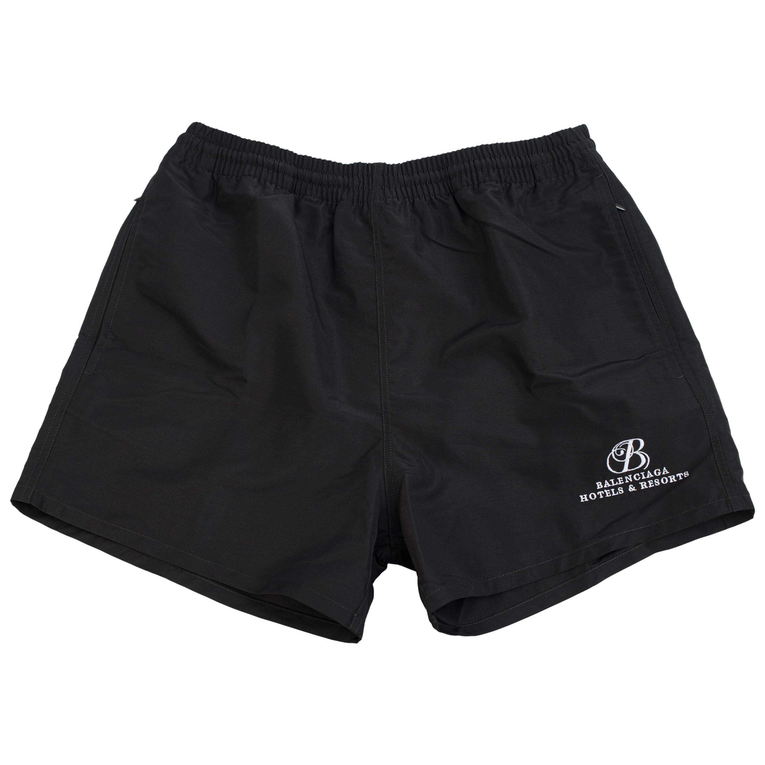 Balenciaga Embroidered swim shorts - BLACK | Garmentory Balenciaga Embroidered swim shorts - BLACK | Garmentory