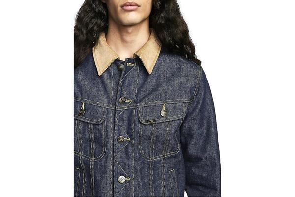 lee raw denim jacket