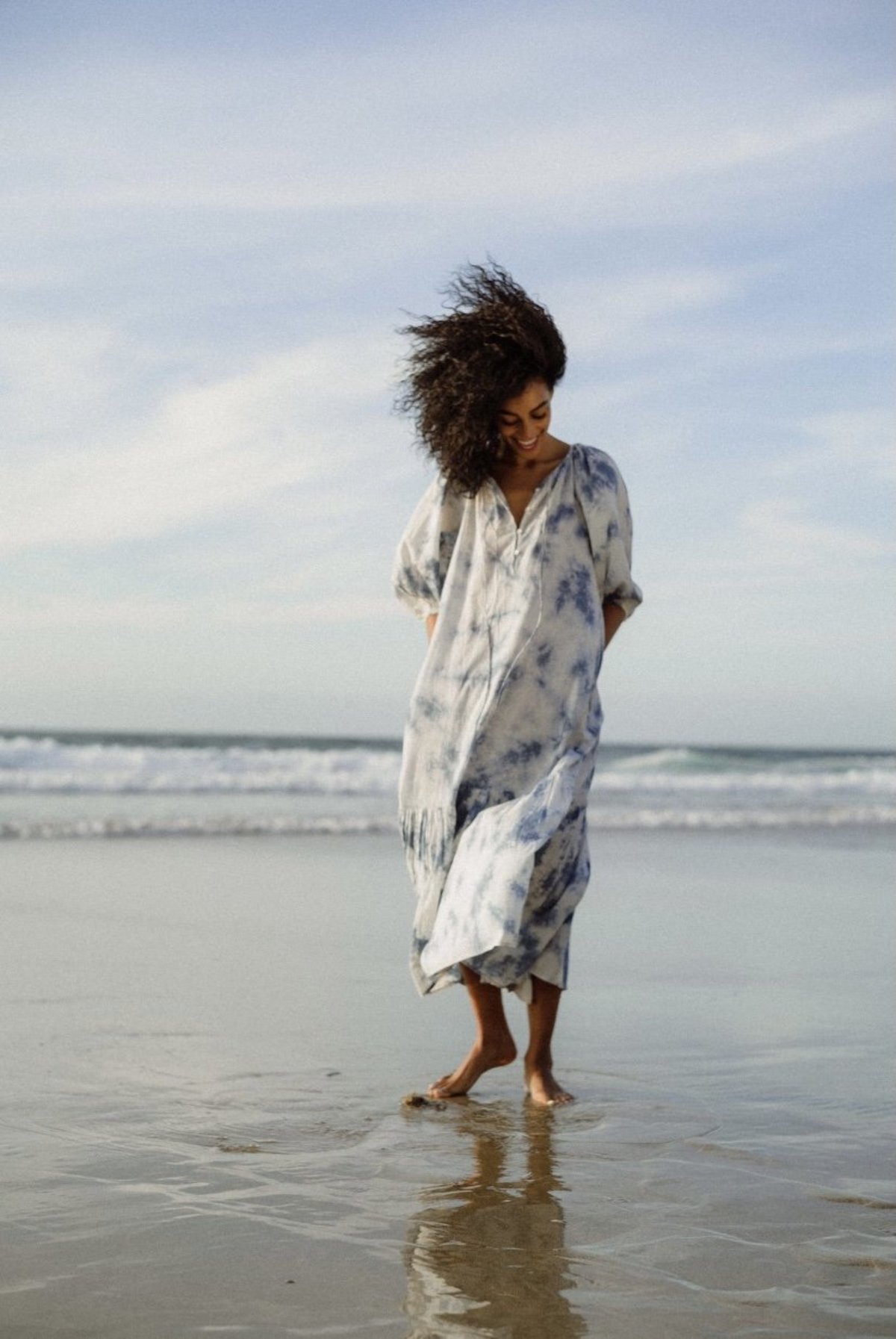 Little Tienda Washed Away Neha Dress - Indigo Blues - Image 2 of 14