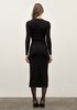 Moon River Cut Out Midi Sweater Dress - Black - Thumbnail 3