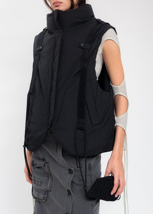 Hyein Seo Reversible Padded Vest - Black | Garmentory