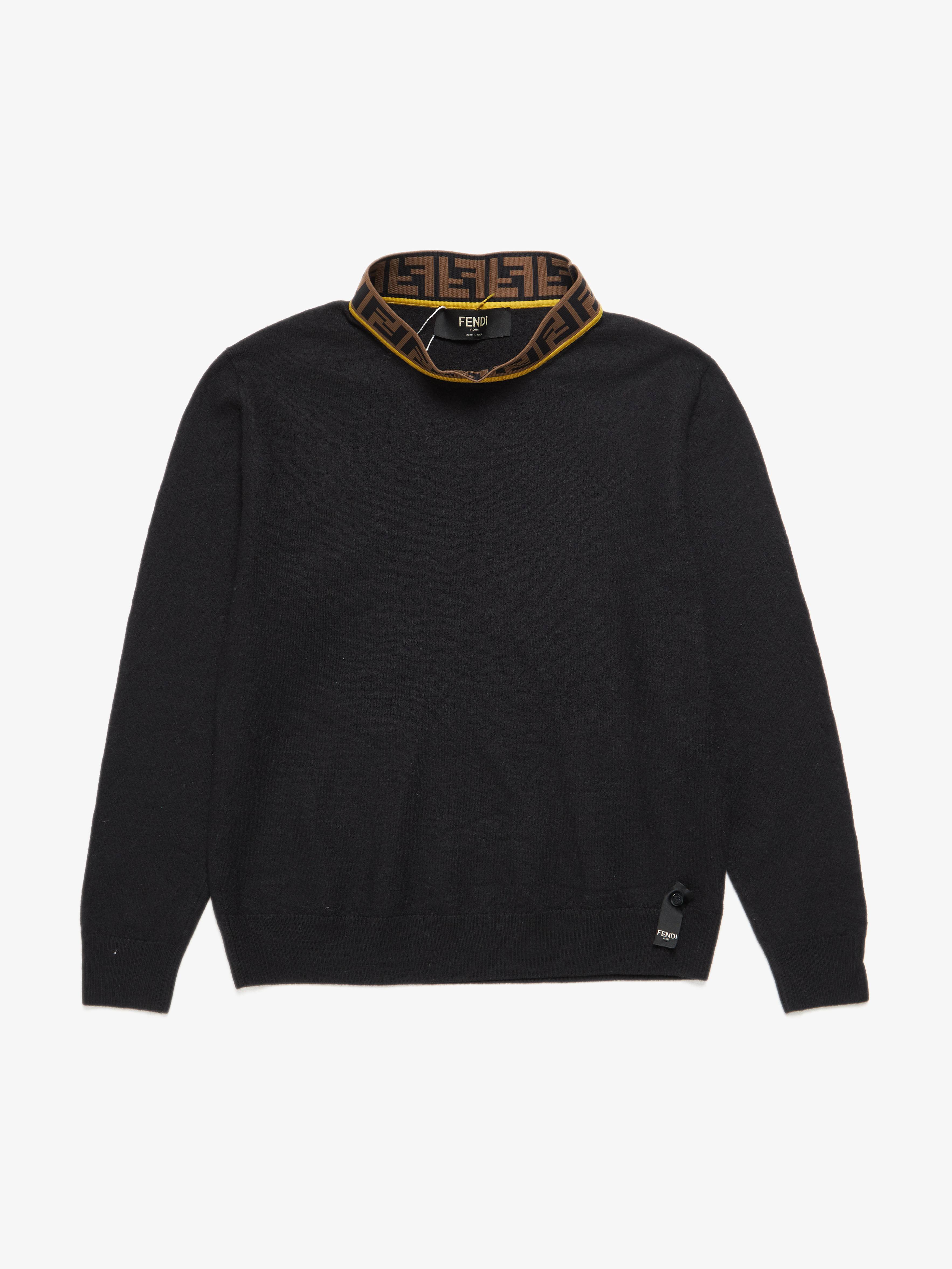 Wool Sweater Sweater Fendi Original Fendi W Logo Detailed Neck