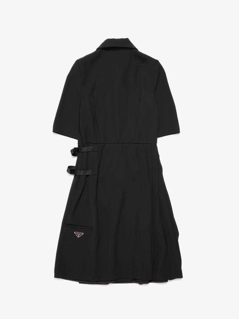 PRE-LOVED Prada W Strap Detailed Dress - black | Garmentory