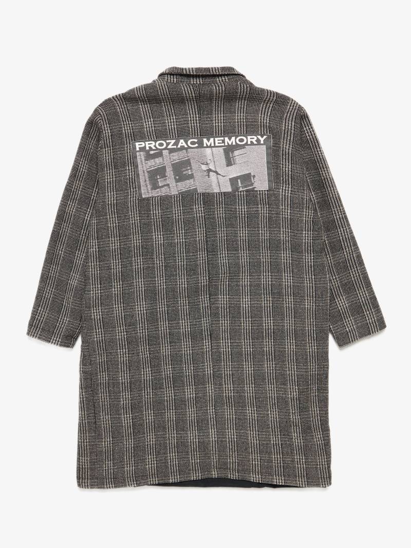 Enfants Riches Deprimes M Printed Checkered Wool Coat