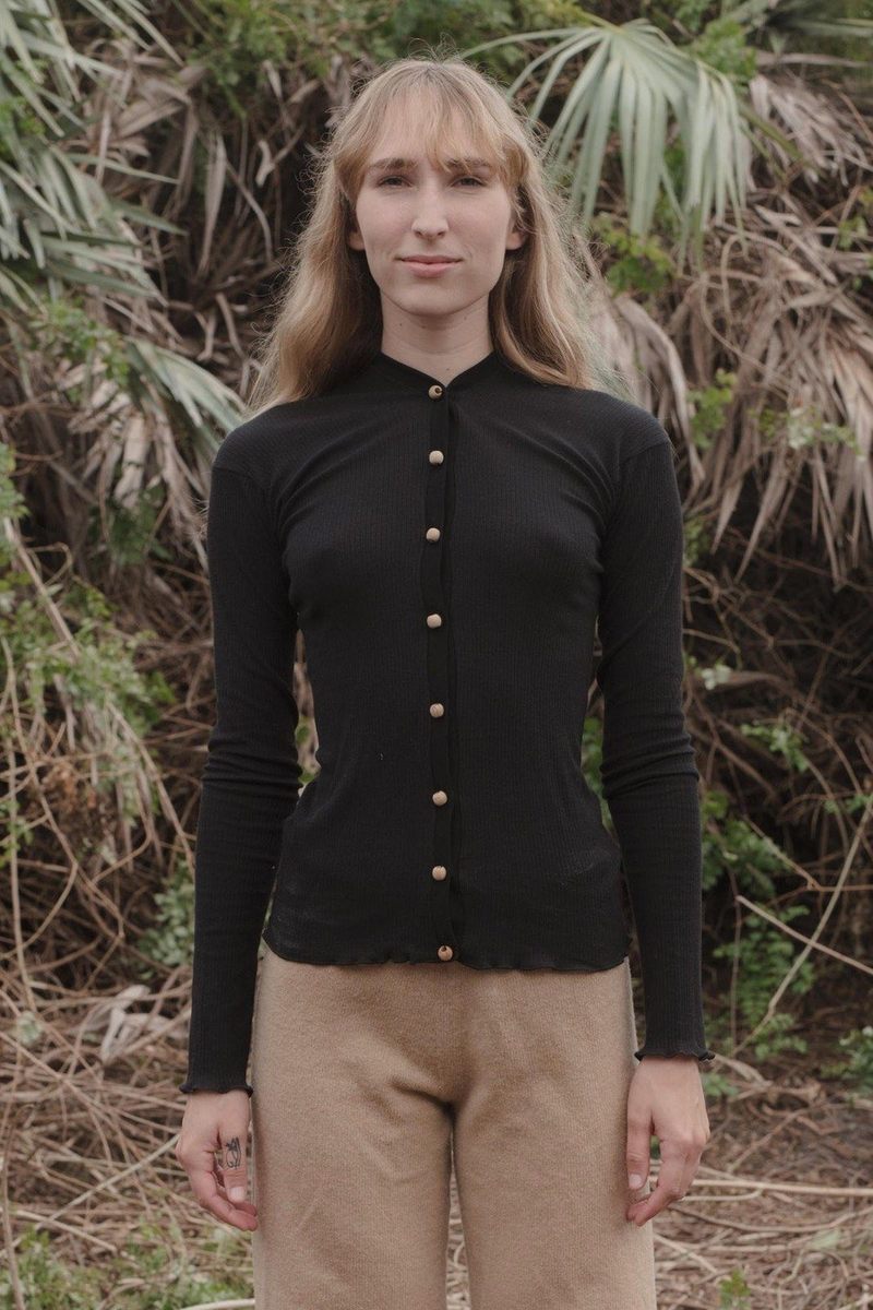 Baserange Tav Button Down - Black | Garmentory
