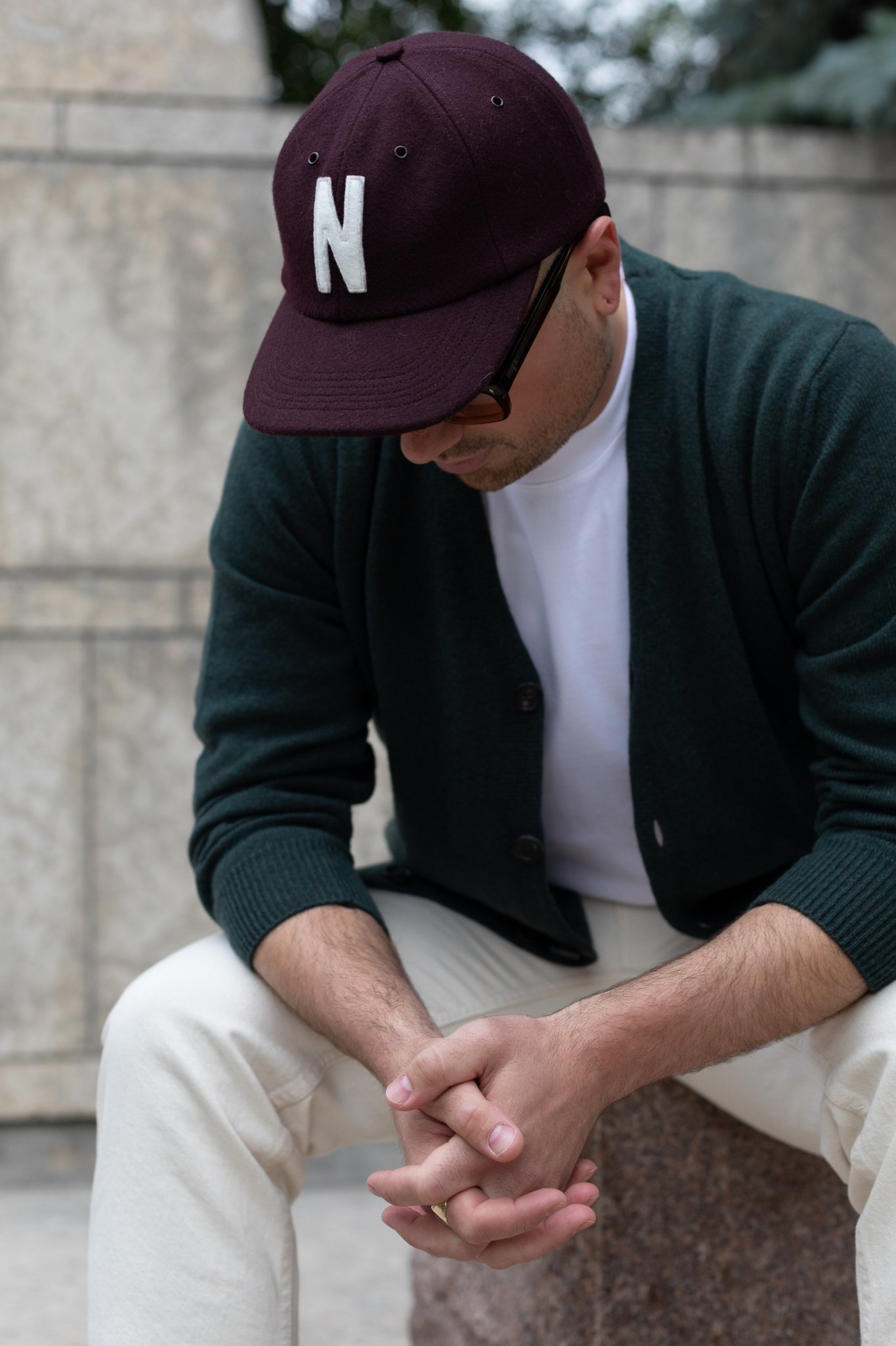 帽子 everyone original logo wool cap BLACK everyone original logo tropical wool cap (NAVY) | everyone