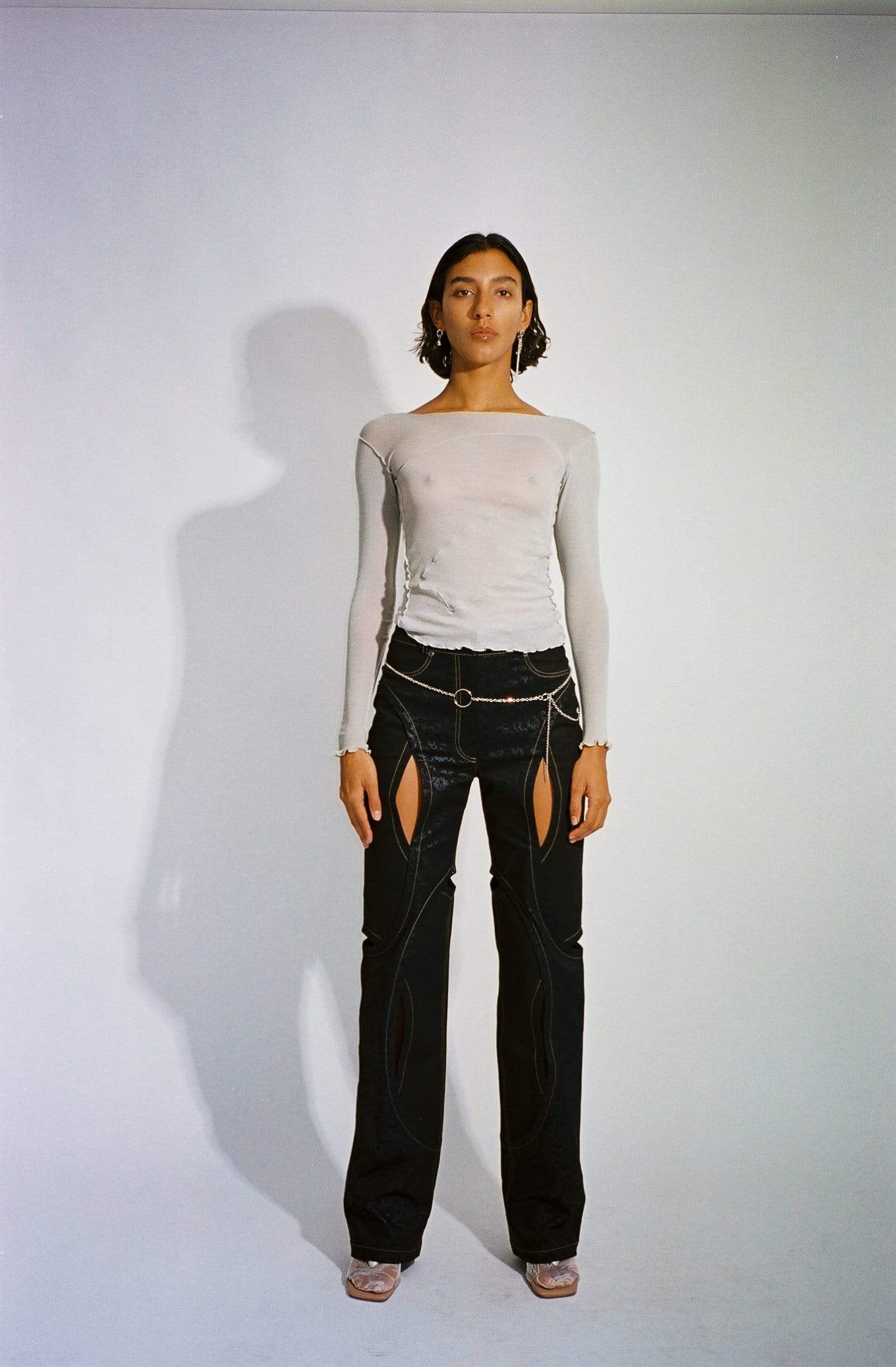 【BASERANGE】MITROVICA LONG SLEEVE トップス Baserange Mitrovica Long Sleeve - Z Ball Grey | Garmentory