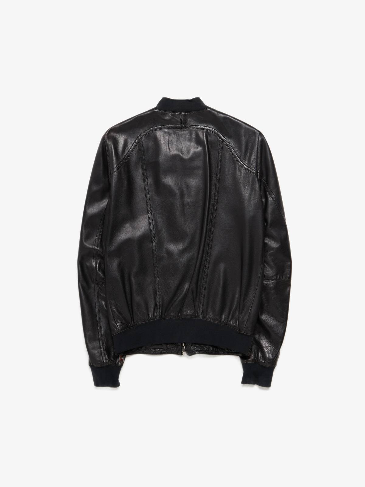 Yves Saint Laurent M Ziped Detailed Metall Leather Jacket - Black  - Image 2 of 7
