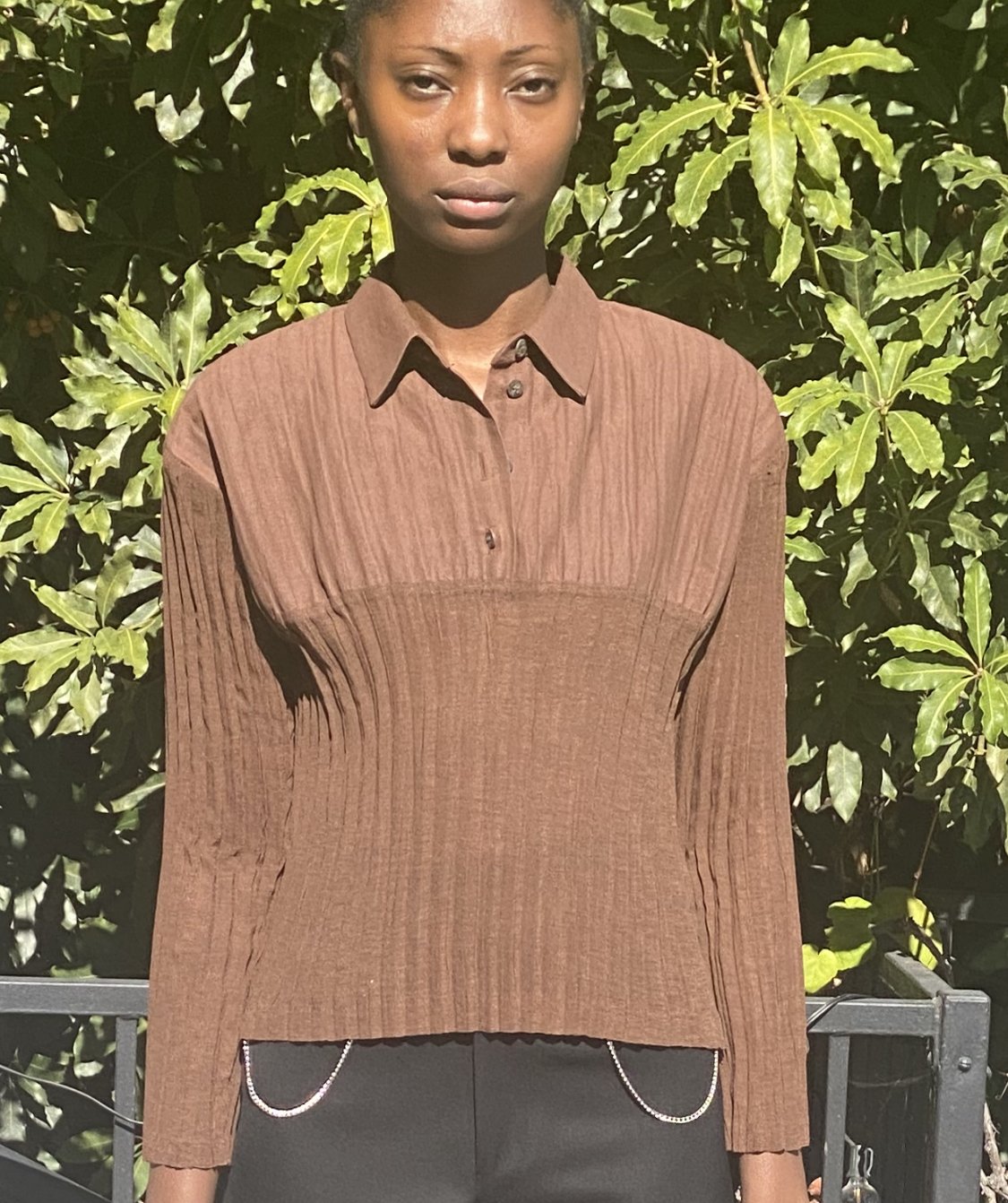 Vintage Issey Miyake Pleats Please Top - Brown | Garmentory