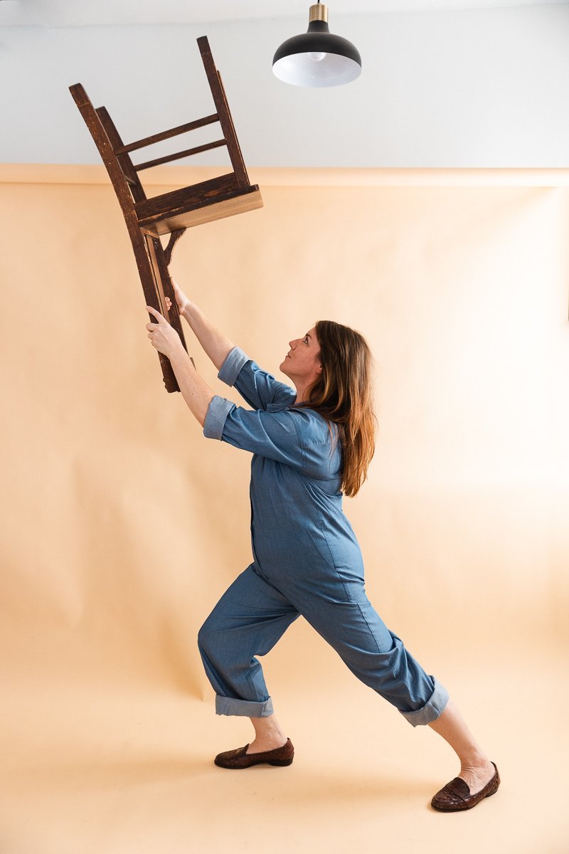 Altar Houseline Cassie Coverall - Denim Chambray