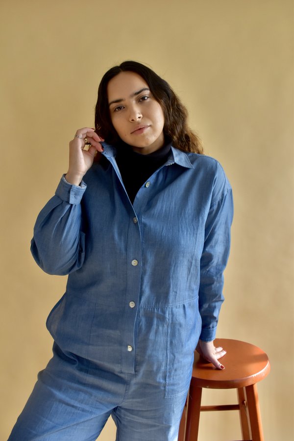 Altar Houseline Cassie Coverall - Denim Chambray
