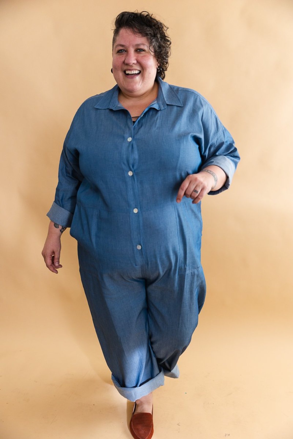 Altar Houseline Cassie Coverall - Denim Chambray - Image 11 of 15