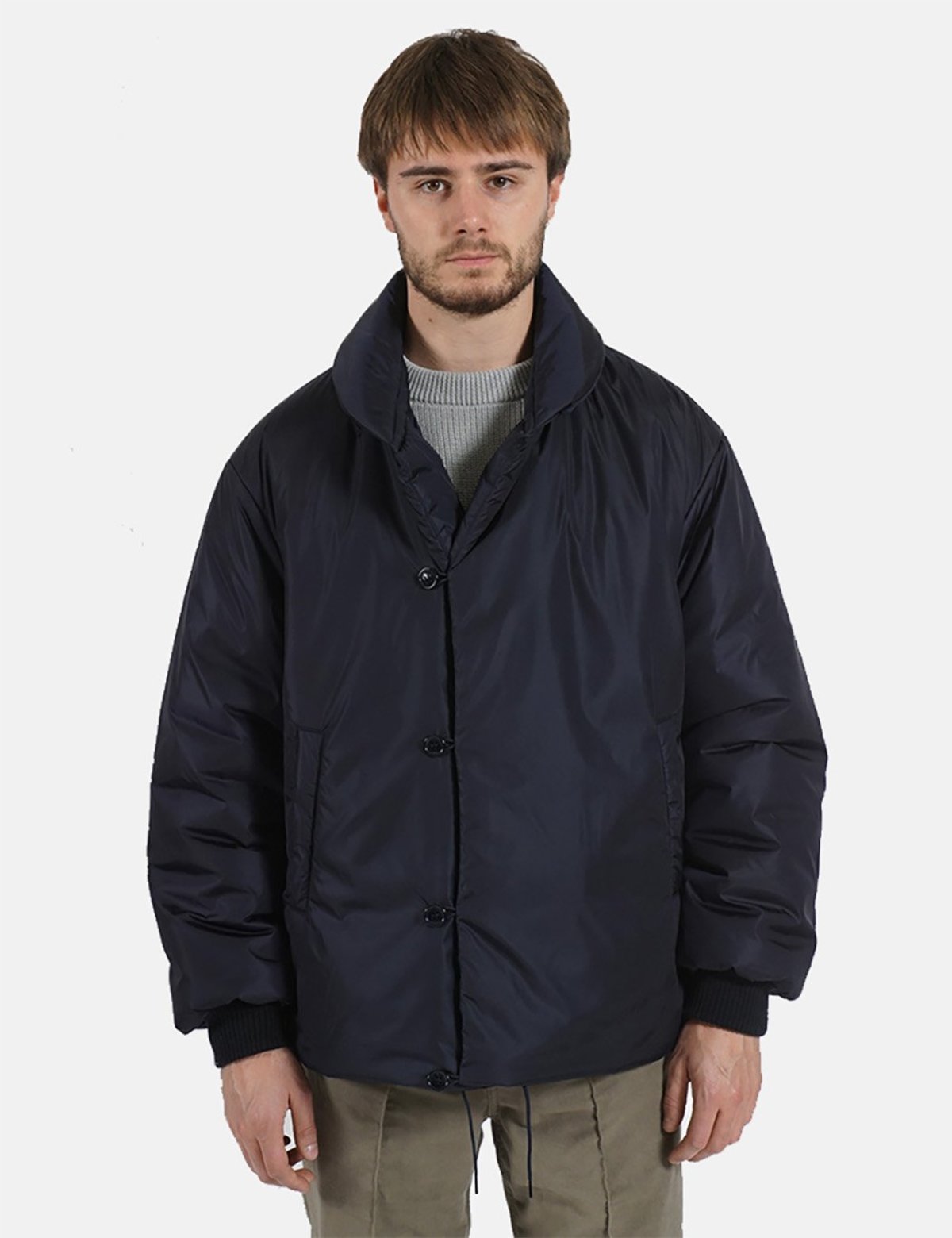 Arpenteur Loft J. HD Technical Nylon Jacket - Navy Blue | Garmentory