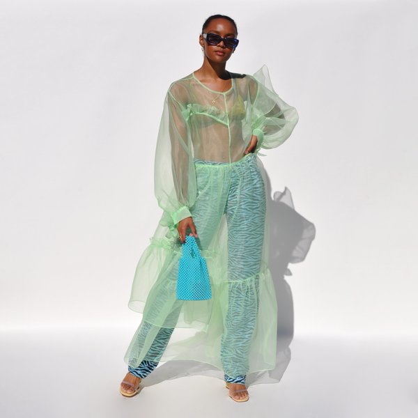 celery green dress KYAKU Dress in Celery Green  PEGGY HARTANTO