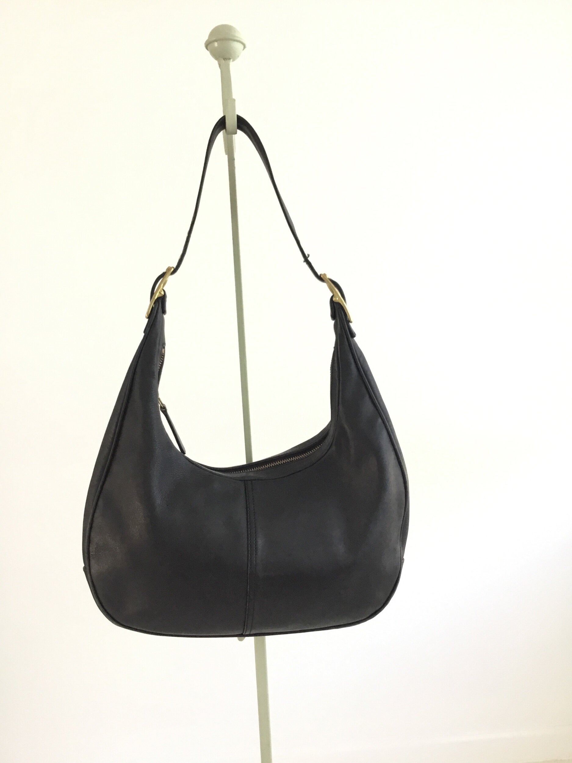 Vintage Coach crescent bag Black