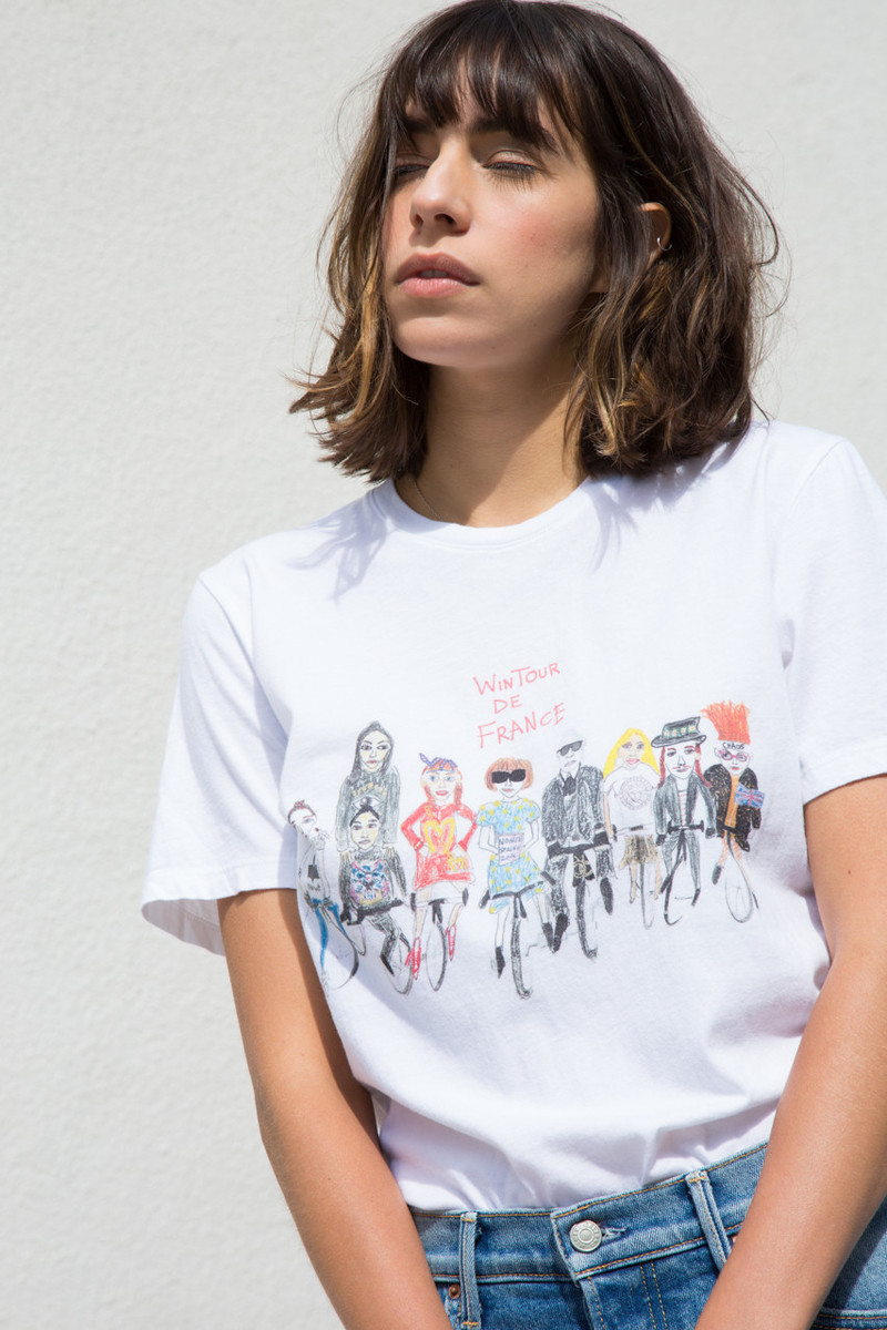 ◆送関税無料◆Unfortunate Portrait 'WINTOUR DE FRANCE' Tee Unfortunate Portrait Wintour De France T-shirt | Garmentory