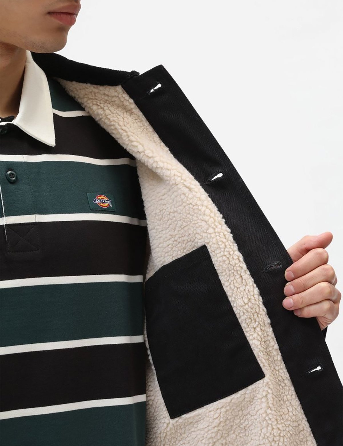 Dickies Duck Canvas Chore Coat - Black - Image 3 of 4