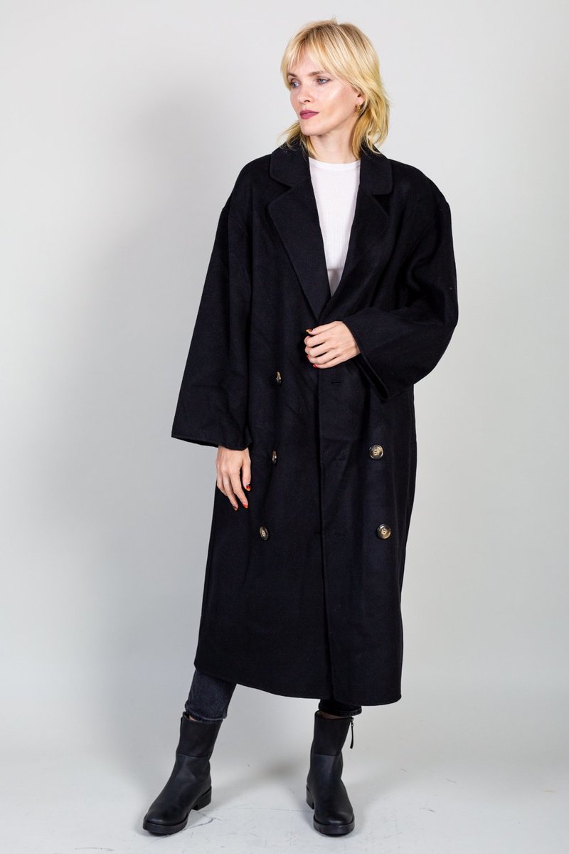 LouLou Studio Borneo Coat - Black | Garmentory