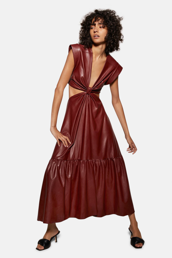 knee length dresses for ladies A.L.C. Luna Dress Cocoa/Black main image 1