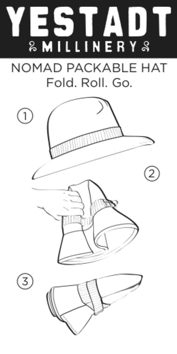 Yestadt Millinery NOMAD PACKABLE FEDORA TAN | Garmentory display picture 2