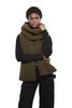 Apparis Daphne Faux Shearling Scarf - Khaki - Thumbnail 2