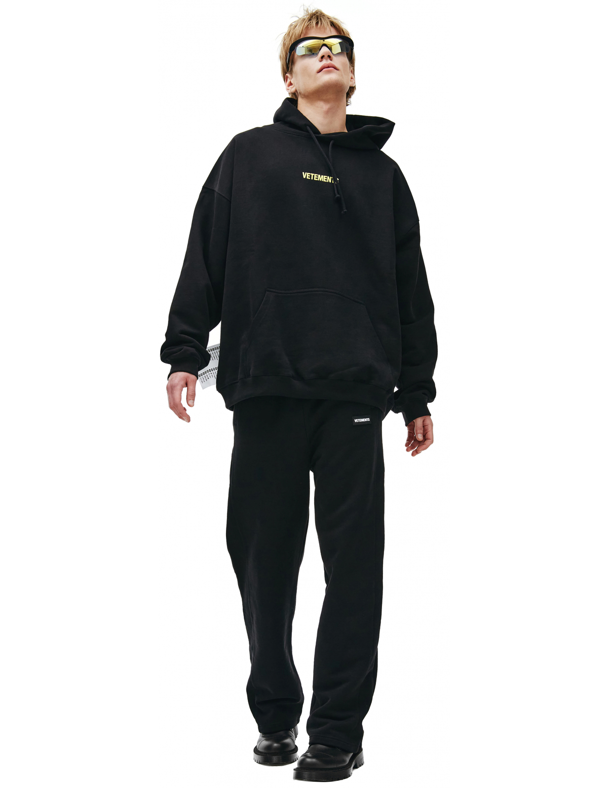 vetements スウェット VETEMENTS VETEMENTS FAN DECONSTRUCTED ZIP-UP HOODIE / WASHED