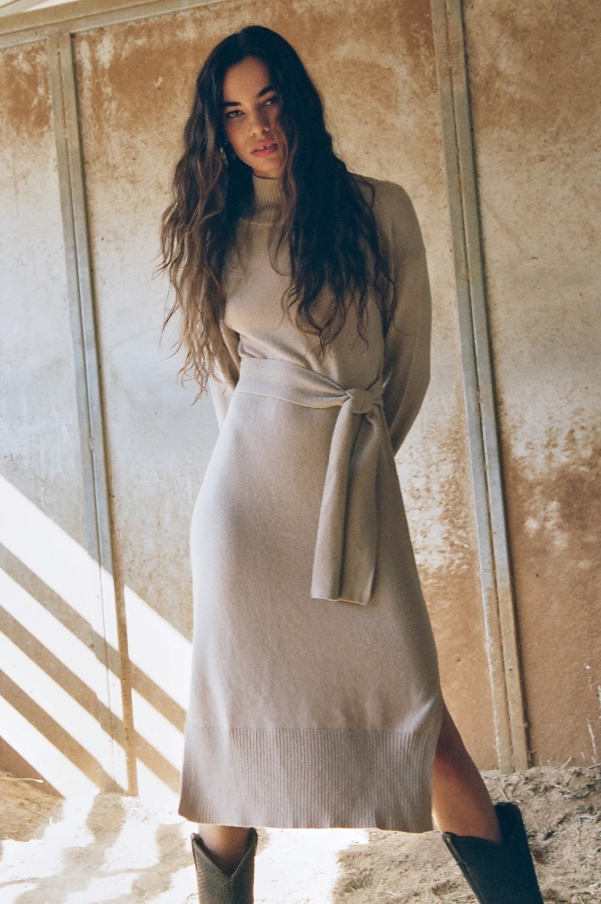 Rails Mila Turtleneck Sweater Dress - Jute | Garmentory Rails Mila Turtleneck Sweater Dress - Jute | Garmentory