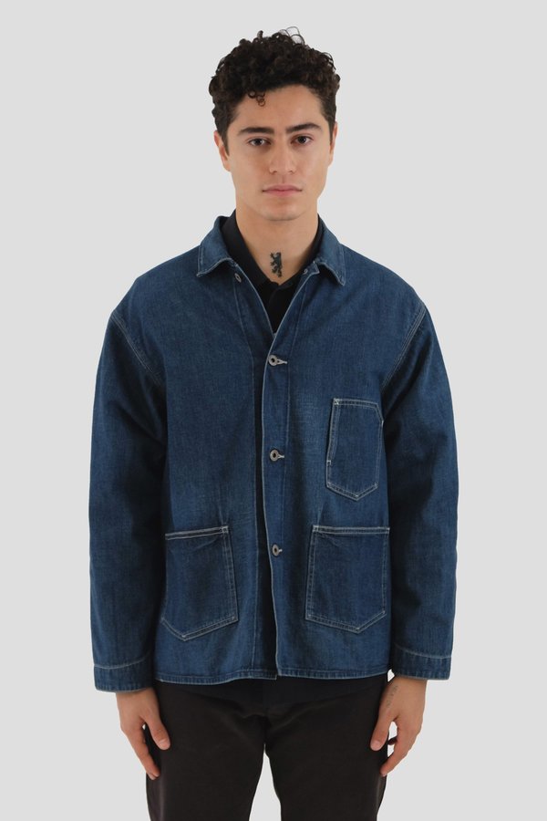 Chimala 11oz Denim Chore Jacket - Dark Distress | Garmentory