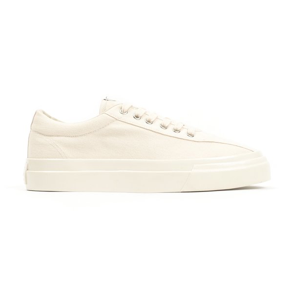 Stepney Workers Club DELLOW CANVAS SNEAKERS - RAW ECRU