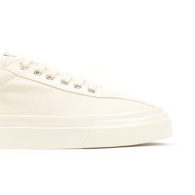 Stepney Workers Club DELLOW CANVAS SNEAKERS - RAW ECRU