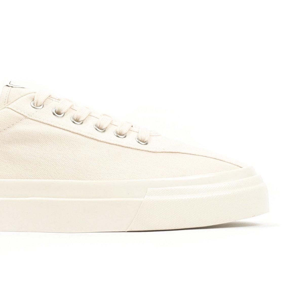 Stepney Workers Club DELLOW CANVAS SNEAKERS - RAW ECRU - Image 3 of 6