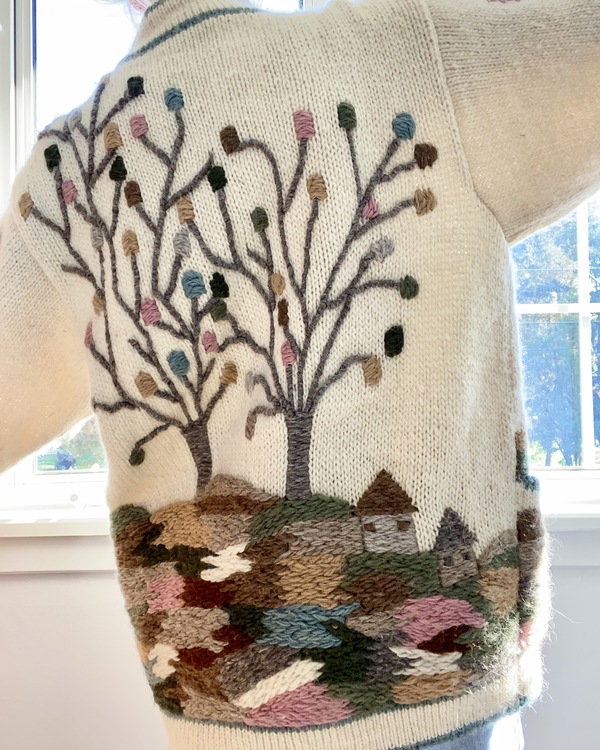 80s Sirogojno シロゴイノ ウールカーディガン ビンテージ 希少 1980's Designer Sirogojno for Giljona Sweater – undergroundattic