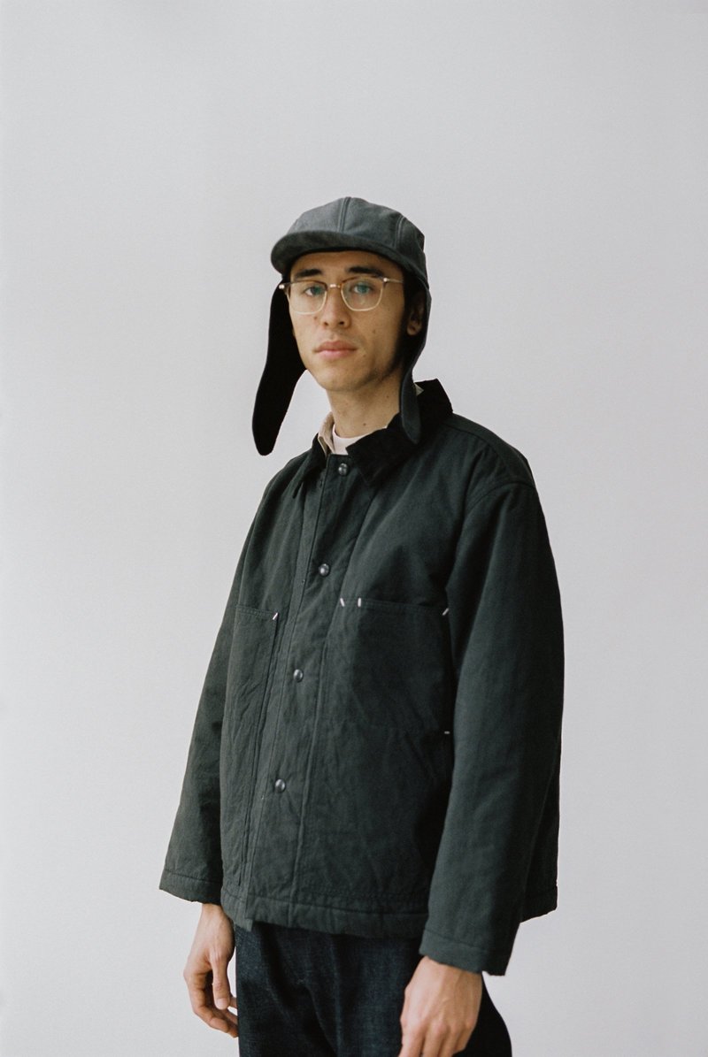ジャケット・アウター ENDS and MEANS Quilting Jacket ENDS and MEANS Lined Cover All Jacket - Black | Garmentory