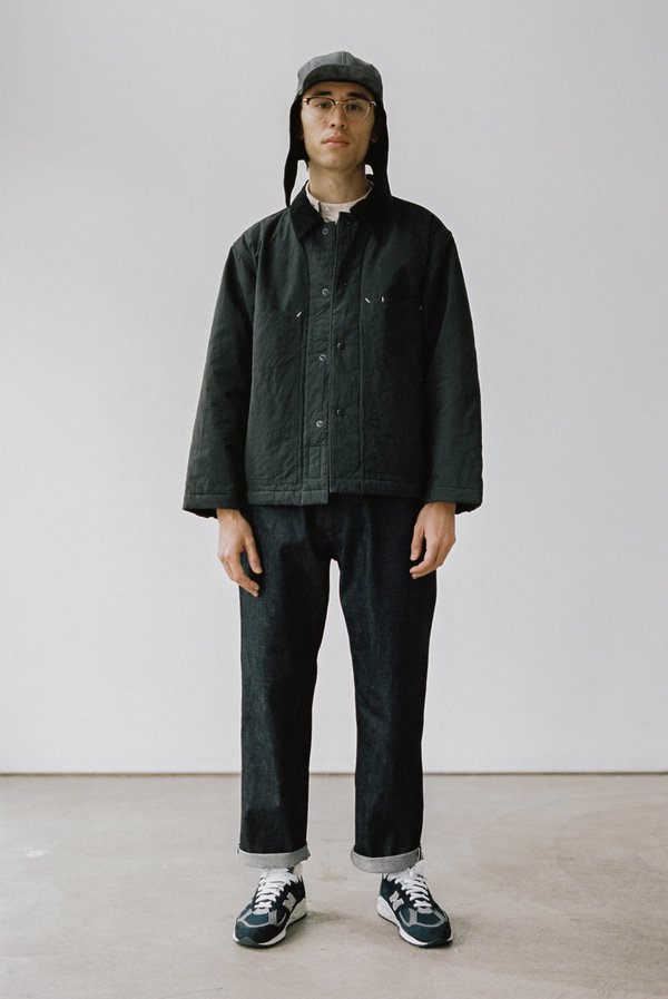 ジャケット・アウター ENDS and MEANS Quilting Jacket ENDS and MEANS Lined Cover All Jacket - Black | Garmentory
