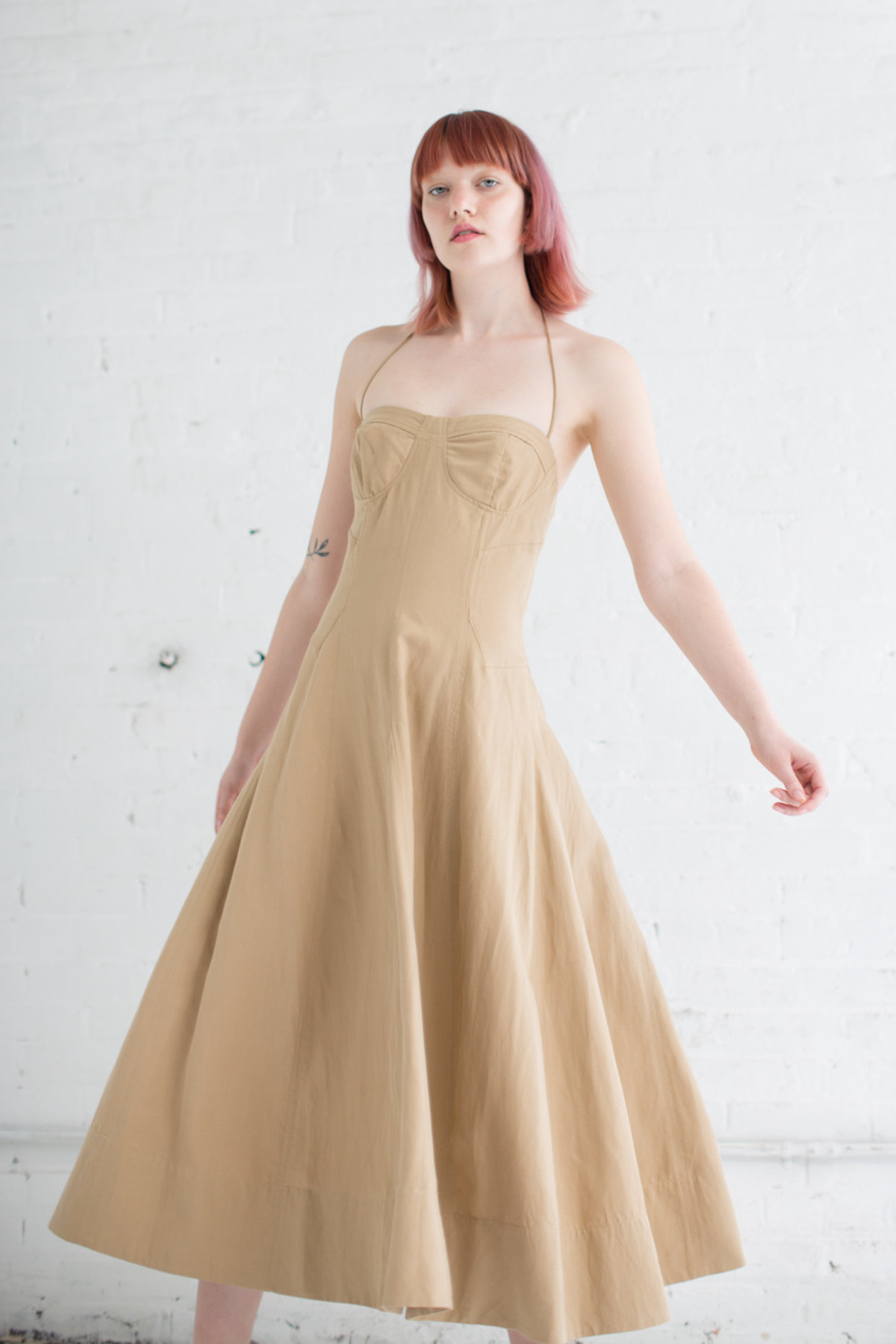 Ulla Johnson Paula Dress in Khaki | Garmentory