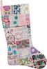 Creative Co-Op Patchwork Cotton Stocking - Multi-color - Thumbnail 1