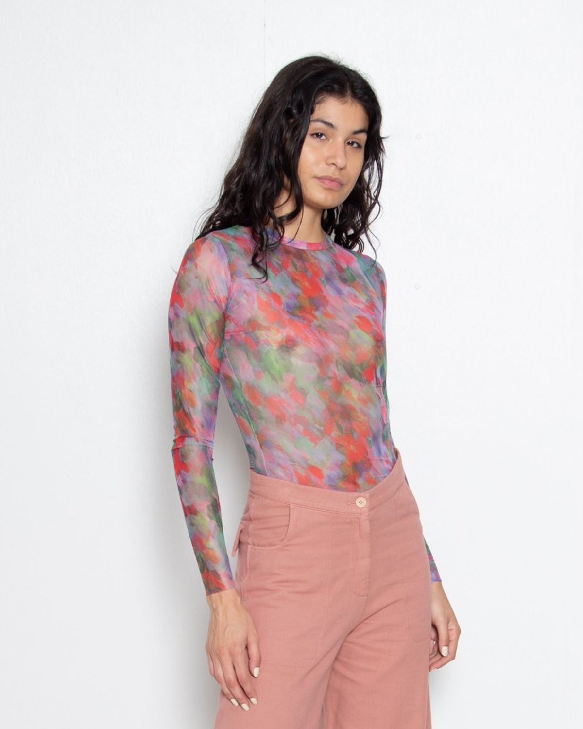 Henrik Vibskov Pollen Mesh Top - Cherry Sprinkles | Garmentory