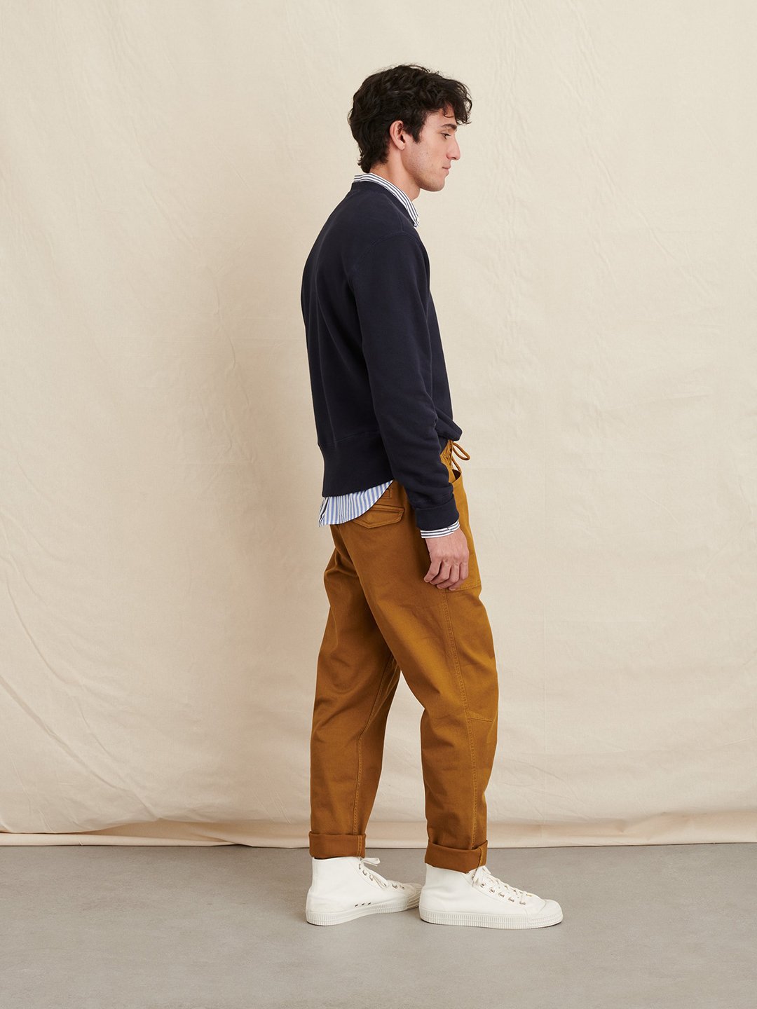 Alex Mill Pull-On Button Fly Pant - Golden Khaki | Garmentory