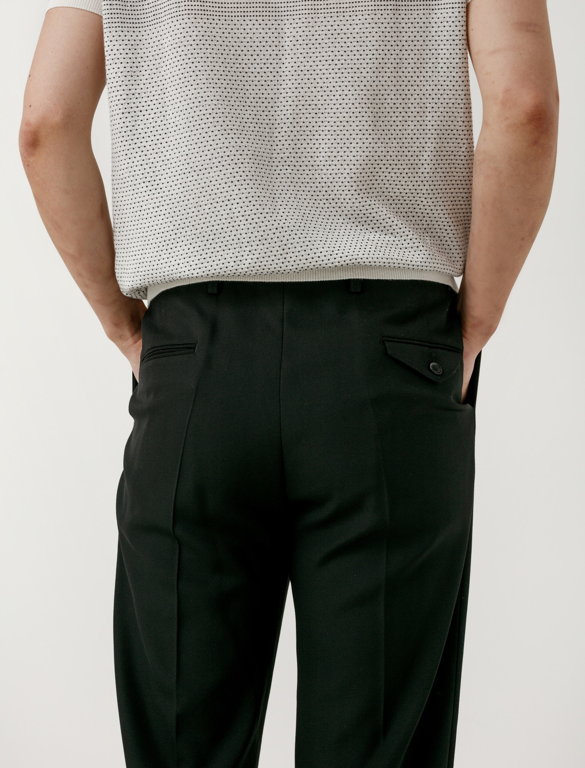Lemaire One-Pleated Pants Black | Garmentory