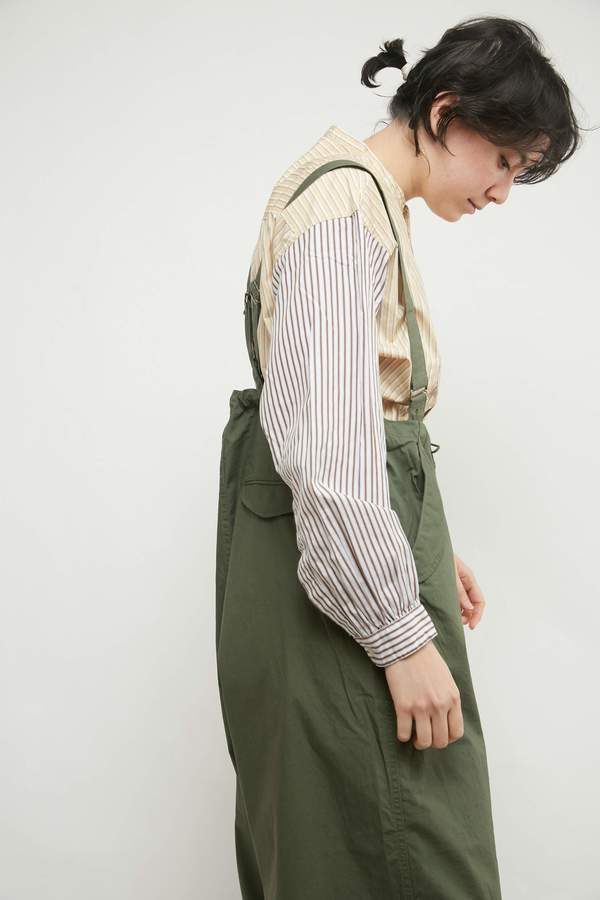 Beams Boy US ARMY Oversized Pants / Overalls - Olive | Garmentory