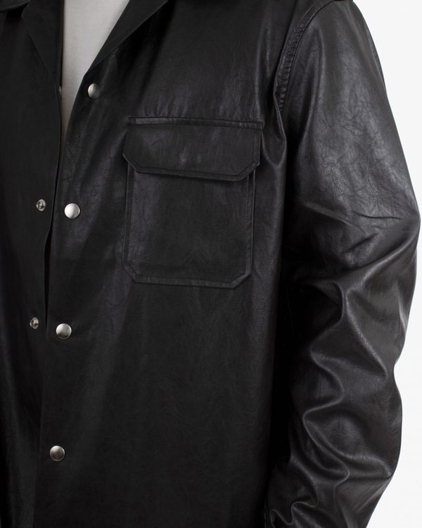 ジャケット・アウター our legacy Venice Blouson OUR LEGACY VENICE BLOUSON BLACK/BROWN FAKE LEATHER (OUR LEGACY