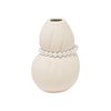 Completedworks B31 Small Textured Beige Vase with Faux Pearls - Beige - Thumbnail 4