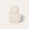 Completedworks B31 Small Textured Beige Vase with Faux Pearls - Beige - Thumbnail 2