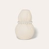Completedworks B31 Small Textured Beige Vase with Faux Pearls - Beige - Thumbnail 3