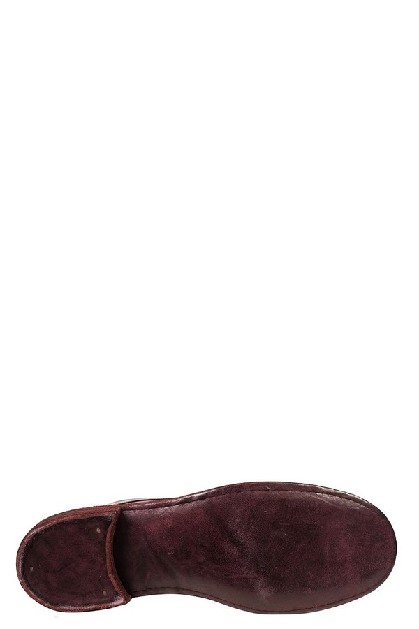 Guidi Tonal leather lace up - Burgundy Guidi Tonal leather lace up - Burgundy