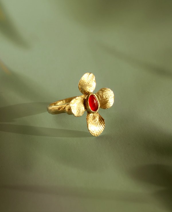 Ora-C CARDAMINE ring - brass Ora-C CARDAMINE ring - brass