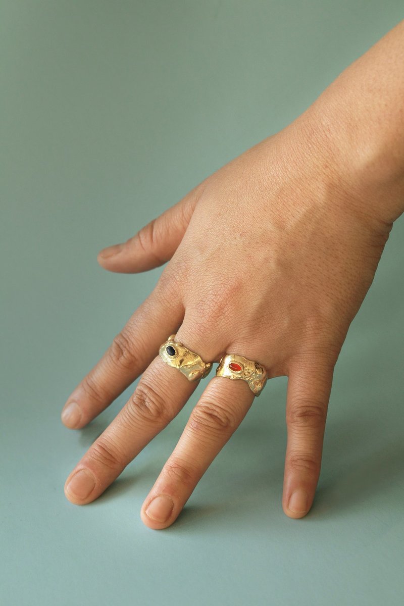 Ora-C NEBULA ring - brass Ora-C NEBULA ring - brass