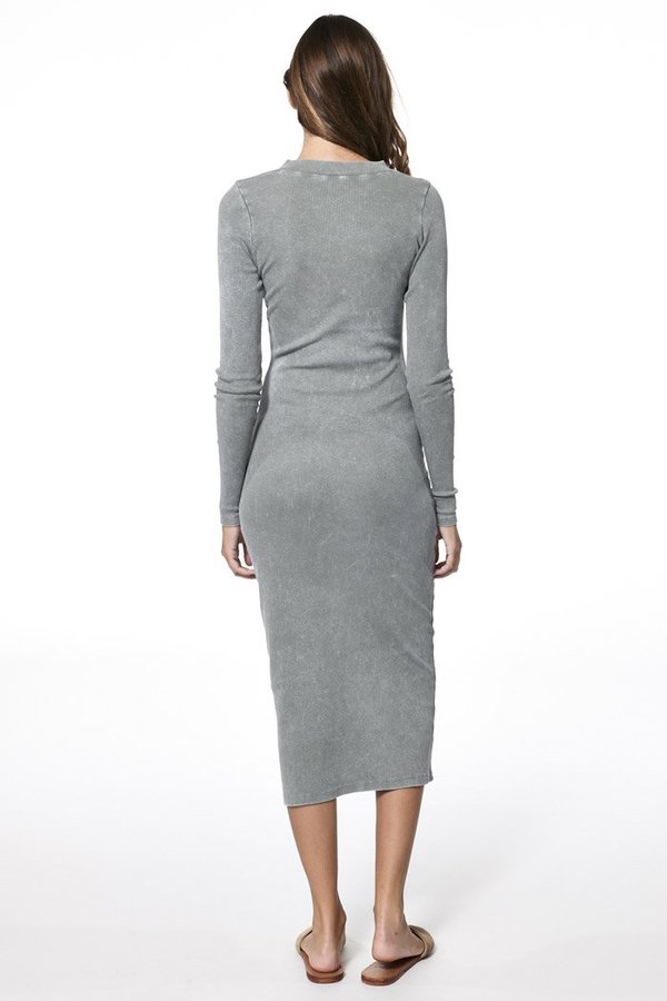 YFB Dax Midi Dress - Fir Green Mineral Wash | Garmentory