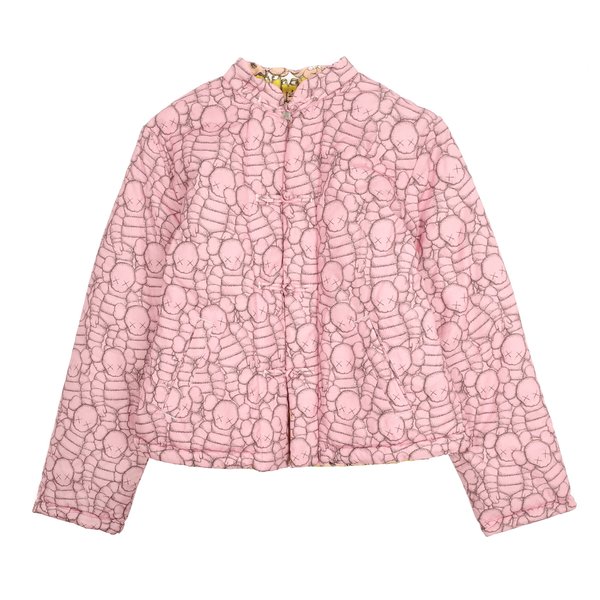 kaws コムデギャルソン 長袖 シャツ sizeS pink CDG SHIRT X KAWS PADDED JACKET 