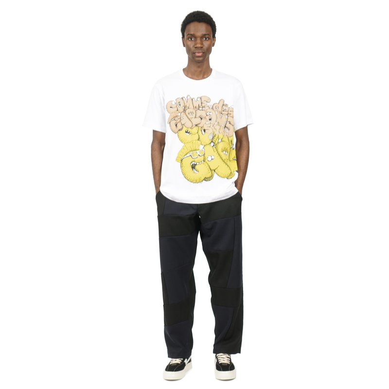 Comme des Garçons SHIRT X KAWS SHORT SLEEVE T-SHIRT - WHITE/PRINT